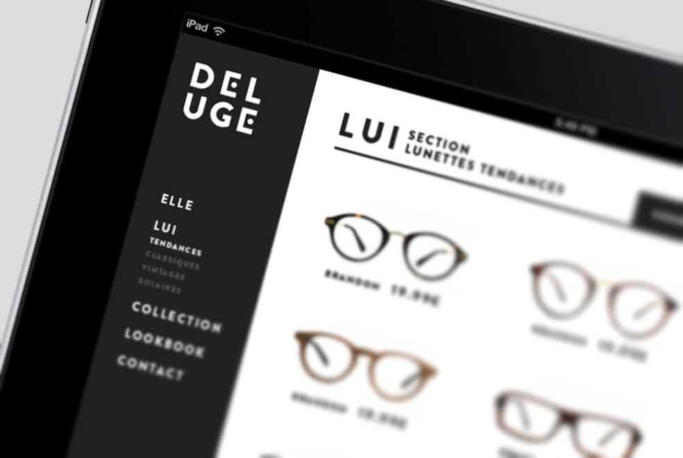 網頁設計:眼鏡品牌